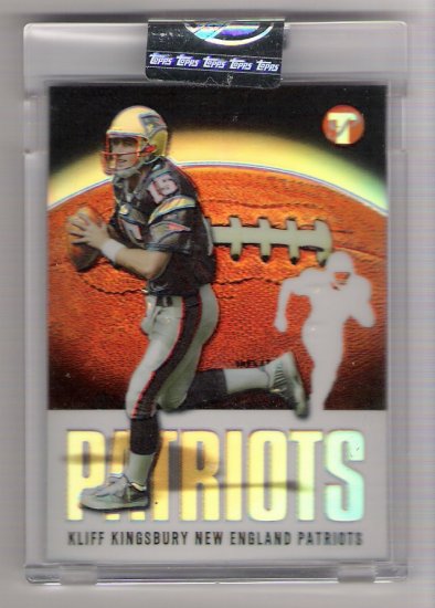 2003 TOPPS PRISTINE KLIFF KINGSBURY PATRIOTS UNCIRCULATED REFRACTOR CARD
