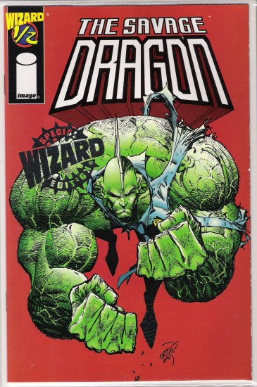 THE SAVAGE DRAGON 1/2 RARE SILVER FOIL EDITION BY WIZARD/IMAGE W/COA-NEVER READ