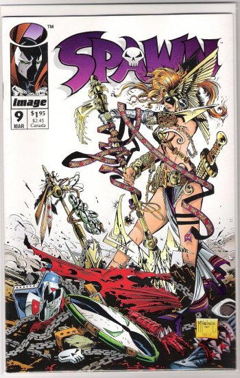 SPAWN #9 TODD MCFARLANE 1ST ANGELA-NEVER READ!