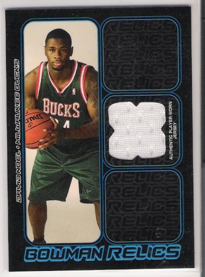 2006-07 BOWMAN DRAFT PICKS BOWMAN RELICS DAVID NOEL BUCKS JERSEY CARD