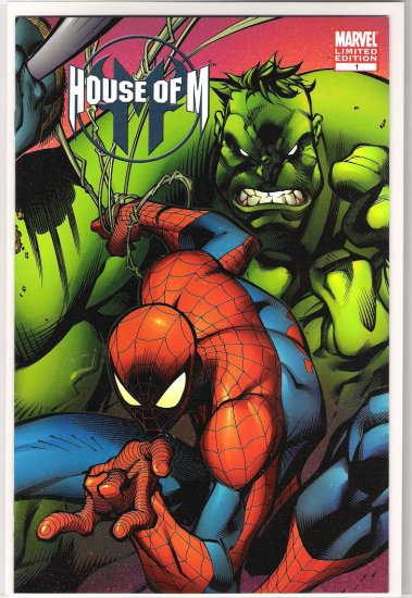 HOUSE OF M #1 LIMITED EDITION WRAPAROUND COVER-NEVER READ!