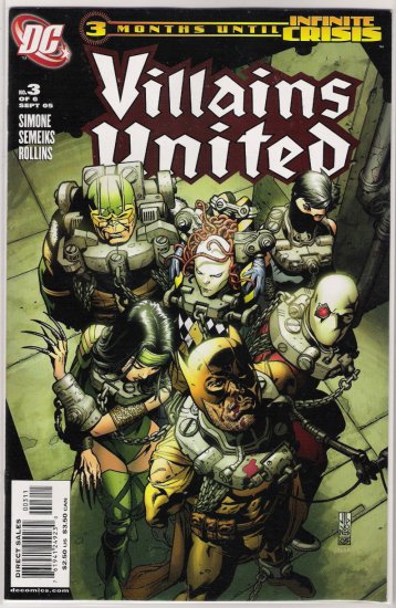 VILLAINS UNITED #3 GAIL SIMONE-NEVER READ!