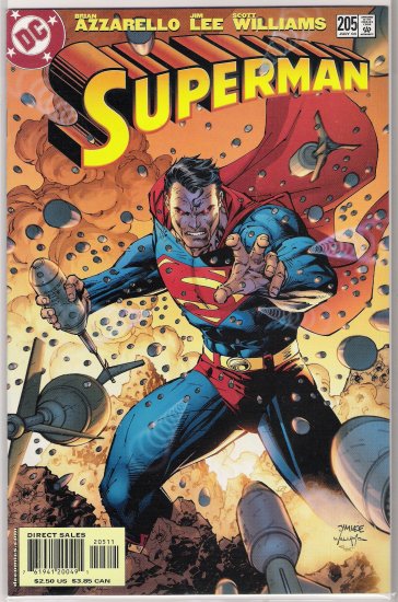 SUPERMAN #205 JIM LEE COVER-NEVER READ!