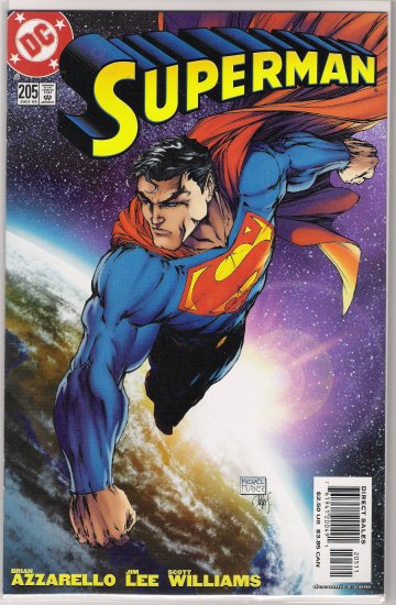 SUPERMAN #205 MICHAEL TURNER COVER-NEVER READ!