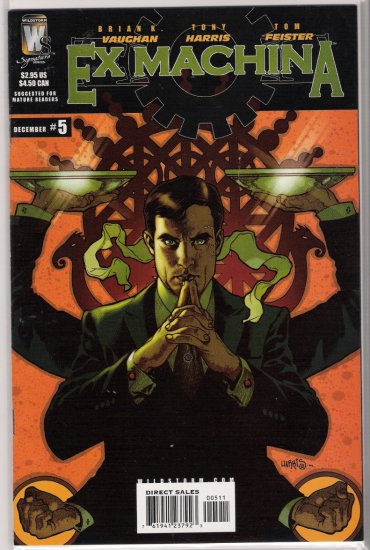 EX MACHINA #5 (2004) BY WILDSTORM COMICS BRIAN K VAUGHAN-NEVER READ!