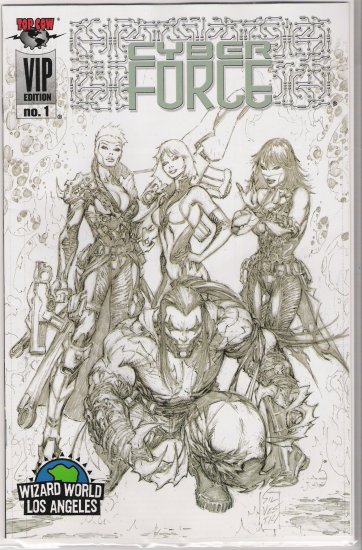 RARE CYBERFORCE #1 WIZARD WORLD VIP EDITION-NEVER READ!