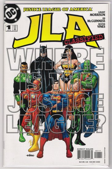 JLA CLASSIFIED #1 (2005) HEROES COVER-NEVER READ!