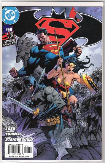SUPERMAN/BATMAN #10 JIM LEE COVER-NEVER READ!