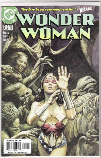 WONDER WOMAN #216 (2005) RAGS MORALES-NEVER READ!