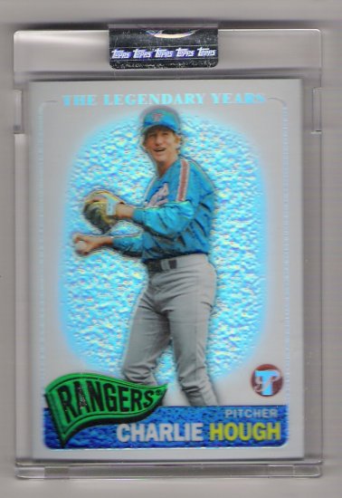 2005 TOPPS PRISTINE THE LEGENDARY YEARS CHARLIE HOUGH RANGERS UNCIRCULATED REFRACTOR CARD