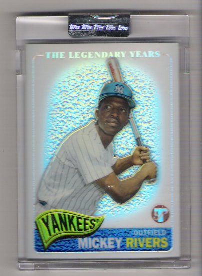2005 TOPPS PRISTINE THE LEGENDARY YEARS MICKEY RIVERS YANKEES UNCIRCULATED REFRACTOR CARD