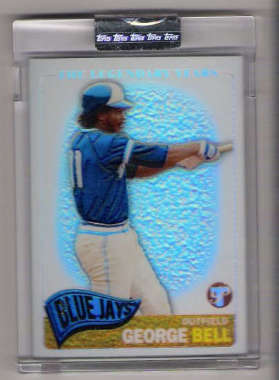 2005 TOPPS PRISTINE THE LEGENDARY YEARS GEORGE BELL BLUE JAYS UNCIRCULATED REFRACTOR CARD