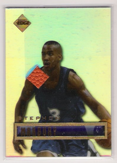 1997 EDGE STEAPHON MARBURY GAMEBALL CARD