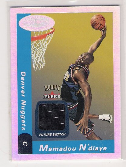 2000-01 HOT PROSPECTS MAMADOU N'DIAYE NUGGETS ROOKIE JERSEY CARD
