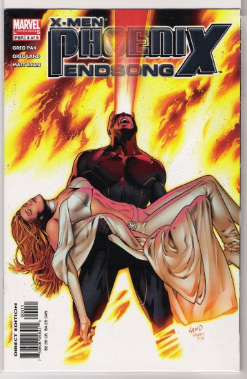 X-MEN: PHOENIX ENDSONG #4 GREG LAND COVER-NEVER READ!