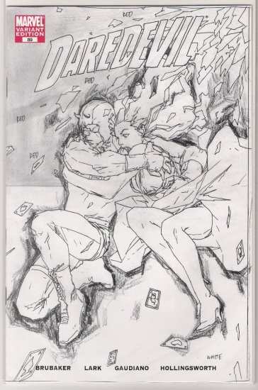 DAREDEVIL #89 RRP SKETCH VARIANT BRUBAKER-NEVER READ!