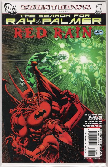 THE SEARCH FOR RAY PALMER RED RAIN #1 (2008)-NEVER READ!