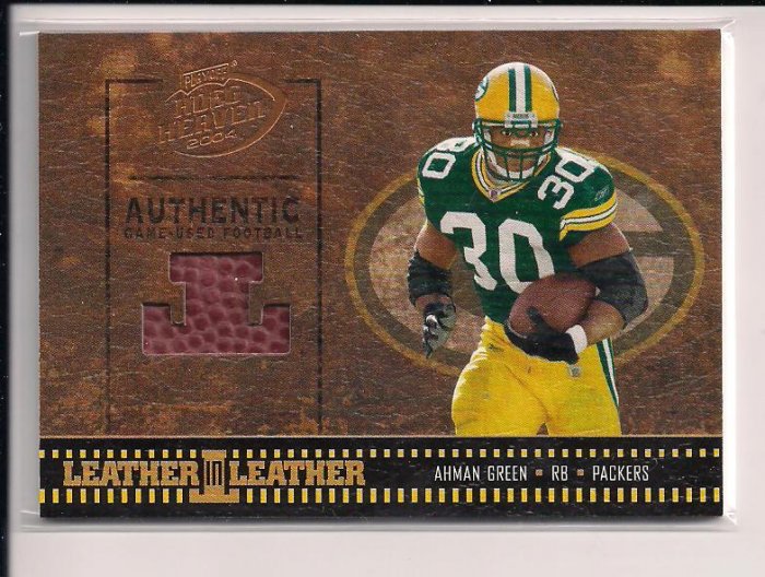 2004 DONRUSS HOGG HEAVEN AHMAN GREEN PACKERS PIECE OF FOOTBALL CARD #'D115/250!