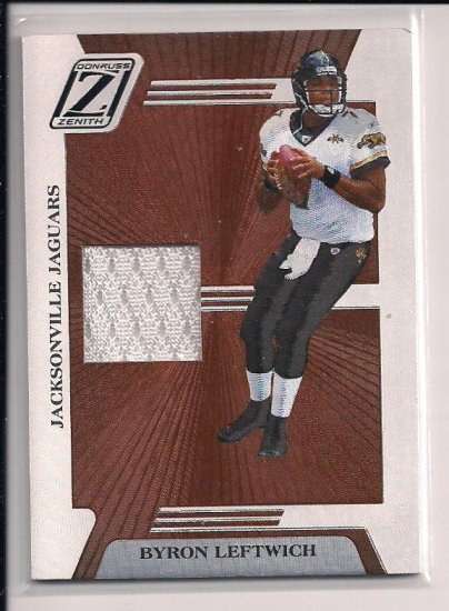 2005 DONRUSS ZENITH BYRON LEFTWICH JERSEY CARD