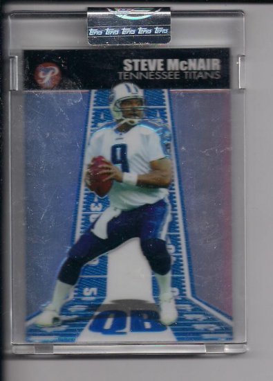 2004 TOPPS PRISTINE STEVE MCNAIR TITANS UNCIRCULATED REFRACTOR CARD #'D 13/99!