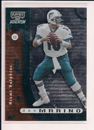 2000 PLAYOFF MOMENTUM DAN MARINO DOLPHINS CARD