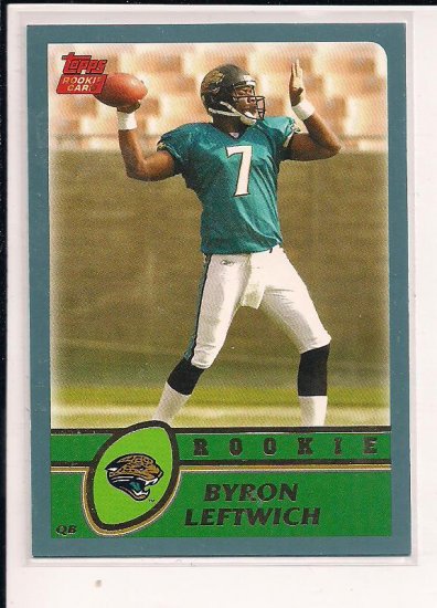 2003 TOPPS BYRON LEFTWICH JAGUARS ROOKIE CARD
