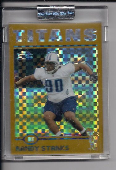 RANDY STARKS TITANS 2004 TOPPS CHROME UNCIRCULATED XFRACTOR ROOKIE CARD #'D131/279!