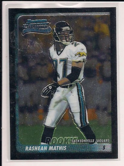 RASHEAN MATHIS JAGUARS 2003 BOWMAN CHROME ROOKIE CARD