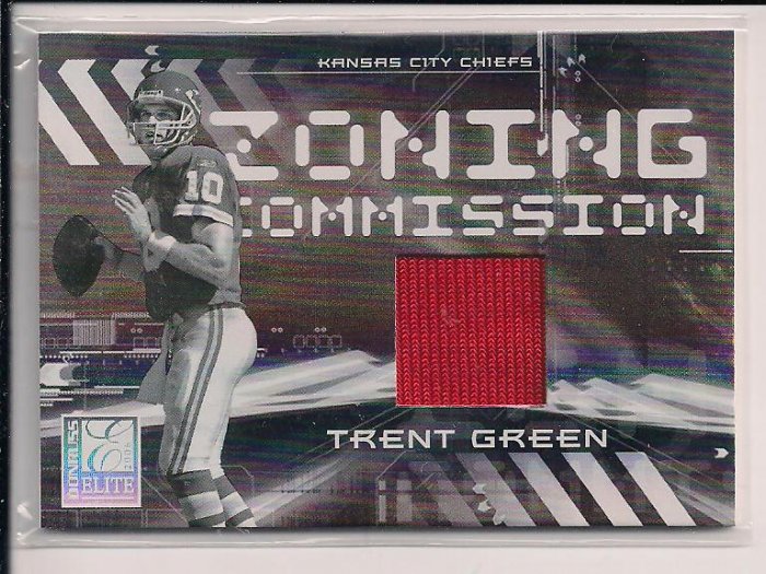 TRENT GREEN CHIEFS 2006 DONRUSS ELITE ZONING COMMISSION JERSEY CARD #167/399!