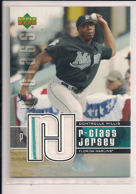 DONTRELLE WILLIS 2004 UPPER DECK R-CLASS JERSEY CARD