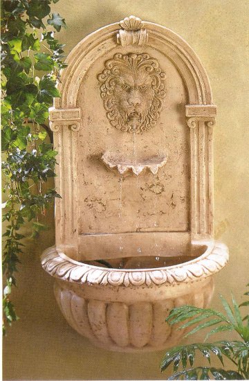 Lion Head Wall Fountain