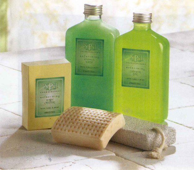 Minty Lime Spa Basket Set.
