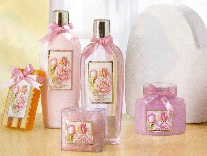 Purple Rose Scented Bath Set