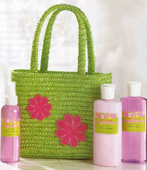 Hip Green Tote Bag Bath Set