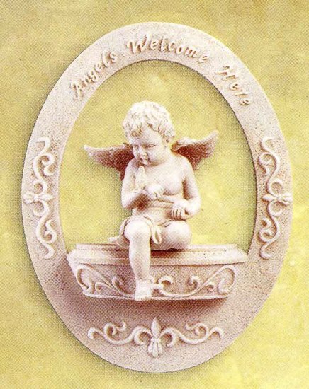 Cherub Welcome Plaque