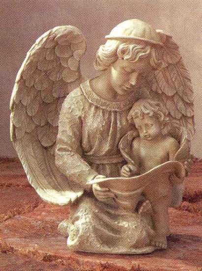 Angel and Child Statue