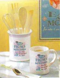 Retro Kitchen Utensil Holder Set. NEW ITEM!