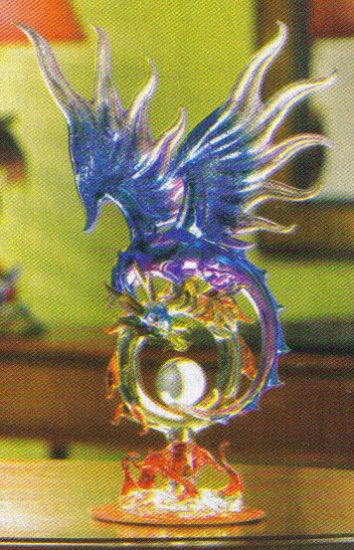 Glass Dragon With Orb NEW ITEM!