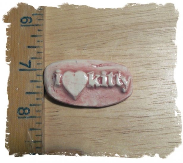 Mosaic Tiles *~I LOVE KITTY~*1 LG XR Kiln Fired