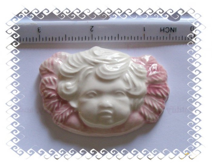 Mosaic Tiles ~ANGEL CHERUB ~1 HM Clay Kiln Fired Tile
