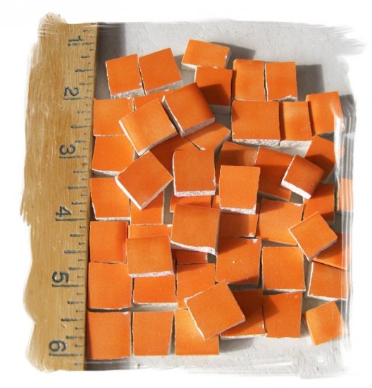 ~Fabulous *~BRIGHT ORANGE FILLERS*~ 50+ HP Mosaic Tiles