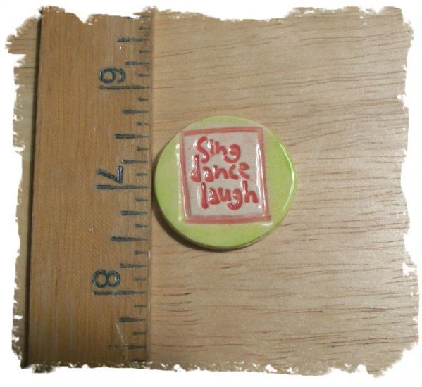 FUN Mosaic Tiles ~*LAUGH*~1 HM Clay Kiln Fired
