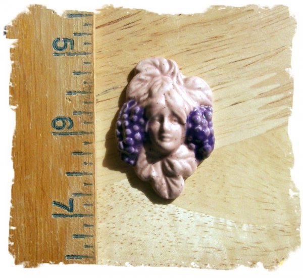 Mosaic Tiles ~*GRAPE LADY STRAW *~1 HM Clay Kiln Fired