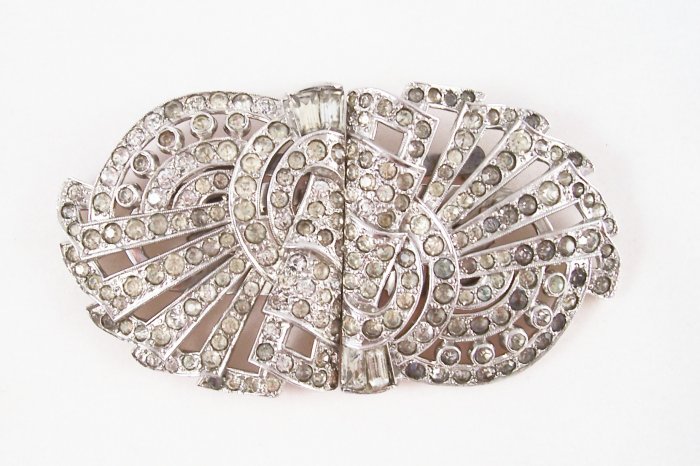 Vintage Mazer Art Deco Clip Mate Duette Brooch Dress Clips