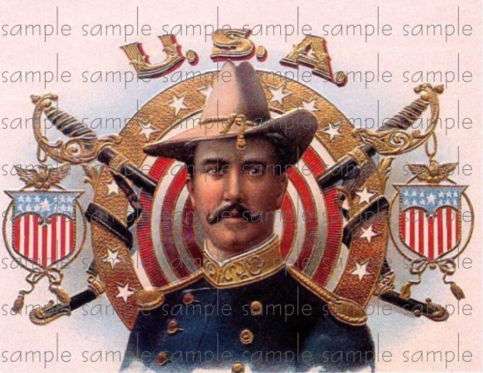 USA Vintage Digital Cigar Box Art Ephemera Scrapbooking Altered Art Decoupage