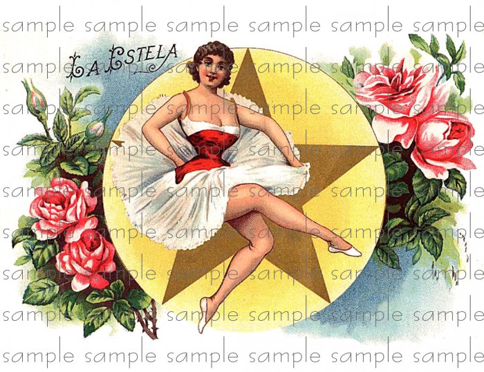 La Estela Digital Cigar Box Art Ephemera Scrapbooking Altered Art Decoupage