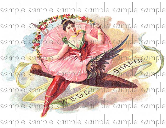 Well Shaped Cigar Box Art Ephemera Scrapbooking Altered Art Decoupage