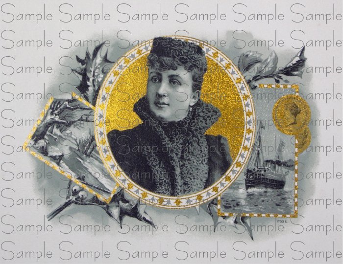 Winters Best Cigar Box Art Ephemera Scrapbooking Altered Art Decoupage