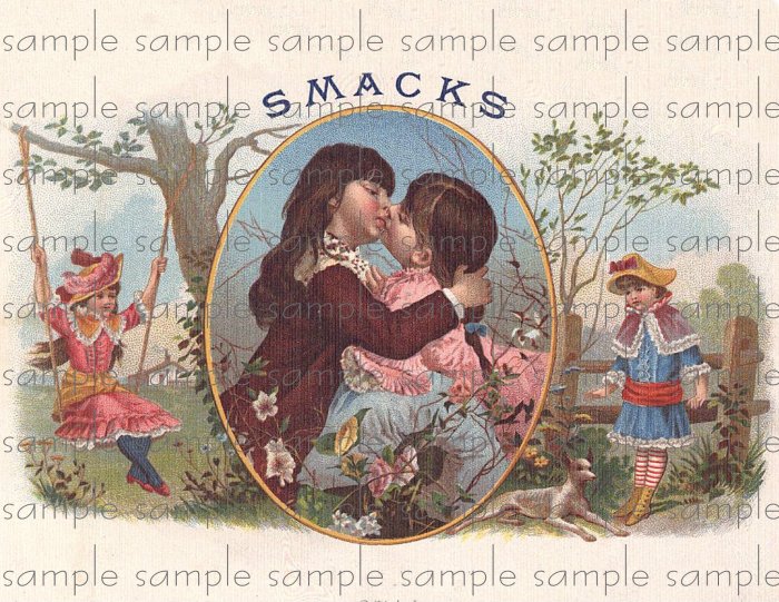 Smacks Vintage Digital Cigar Box Art Ephemera Scrapbooking Altered Art Decoupage