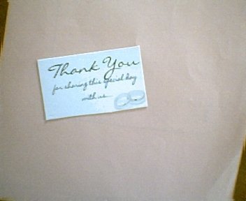 Thank you tags with rings